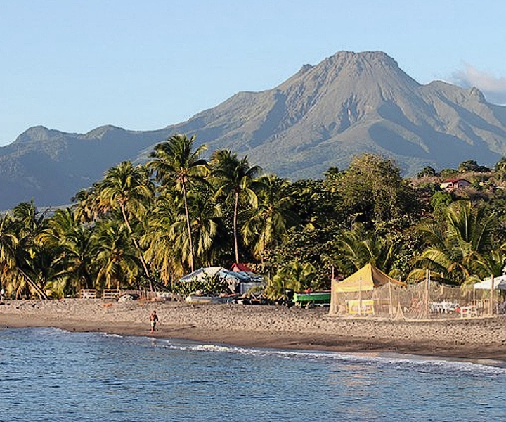 Nejvyšším bodem Martiniku je hora Mont Peleé